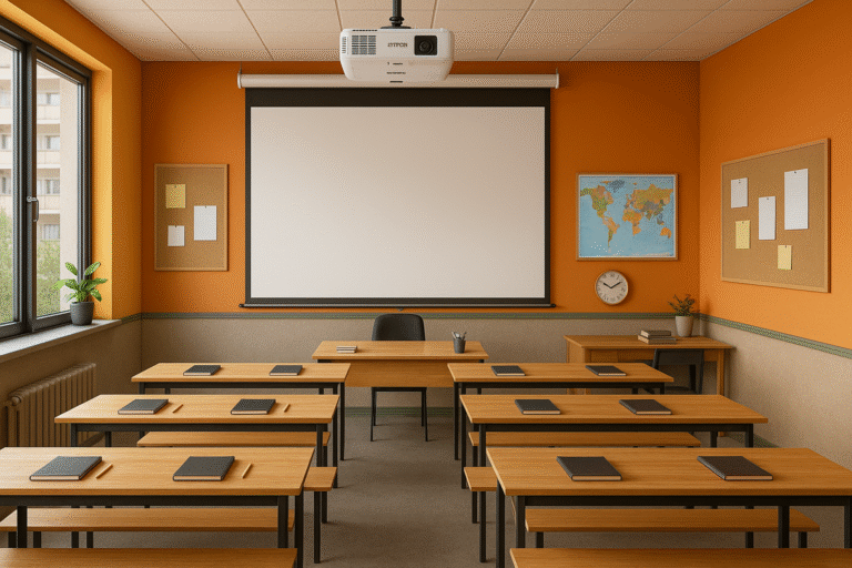 toile de projection école