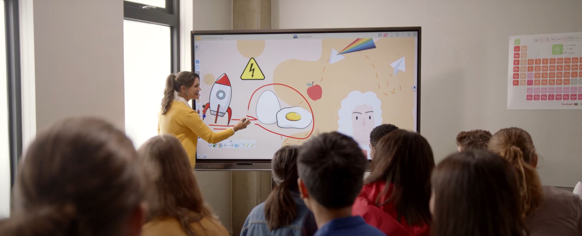 Écran interactif ViewSonic en école primaire